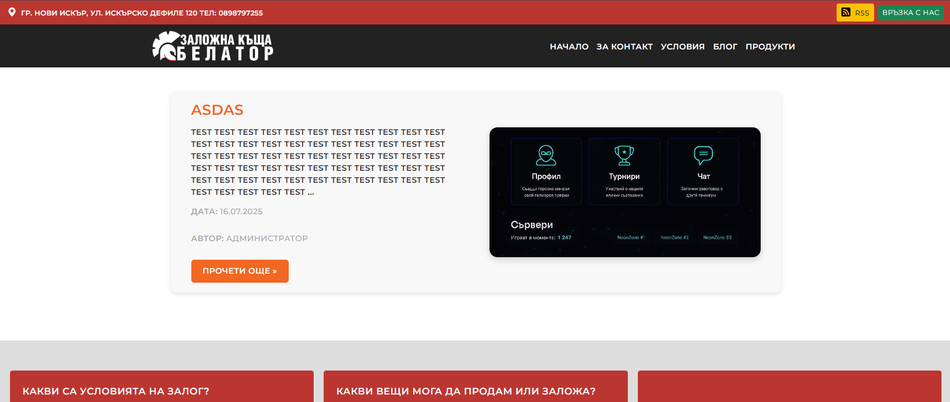 Снимка 9 — Заложна Къща - Белатор (продава се дизайн+CMS)